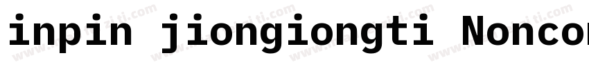 inpin jiongiongti Noncommercia)字体转换